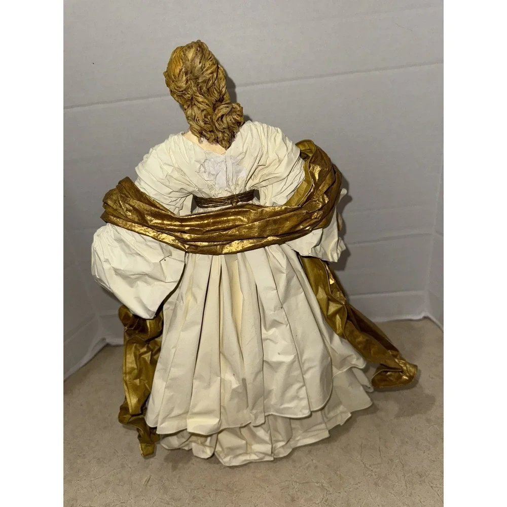 Paper Mache Saint angel , Nativity , Tree Topper, ‎ Christmas